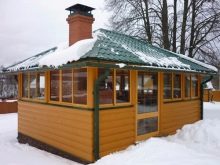 Закрытая беседка с мангалом, барбекю, печью своими руками: фото, видео, расчёт материала Закрытая беседка с мангалом, барбекю, печью своими руками: фото, видео, расчёт материала