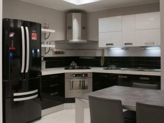 Угловая вытяжка для кухни - фото в интерьере, виды и производители, цены