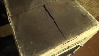 Установка чугунной варочной плиты в печь
