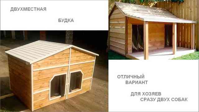 Как утеплить будку собаке на зиму своими руками Двухместная будка для комфорта