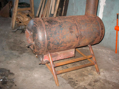 Пример буржуйки из газового баллона Пример буржуйки из газового баллона