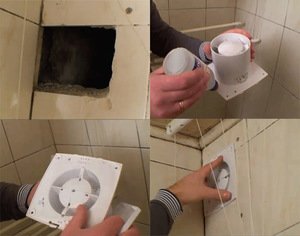 Вытяжка в ванной комнате и санузле с помощью вытяжного вентилятора Монтаж вытяжки в туалете