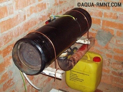 Горизонтальная печь из баллона