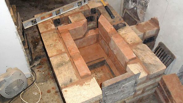 Печь голландка своими руками порядовка