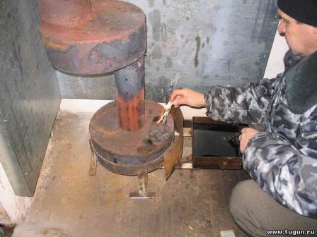 Печь для гаража на отработке своими руками
