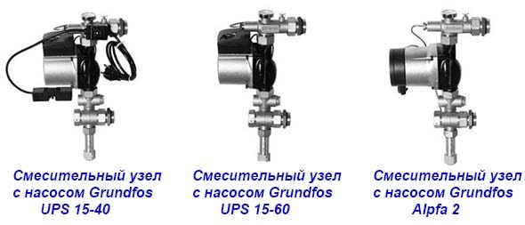 Насос для теплого пола со смесительным клапаном Виды готовых смесительных узлов с насосами