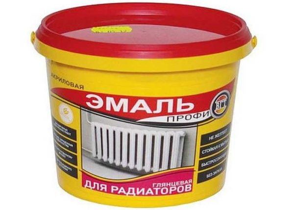 Краска для батареи отопления: какую лучше выбрать, нанесение в домашних условиях Акриловый эмали делают на водной основе и они почти не имеют запаха (Это ПРОФИ ВД-АК-1179)