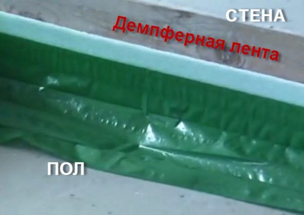 Демпферная лента с юбкой