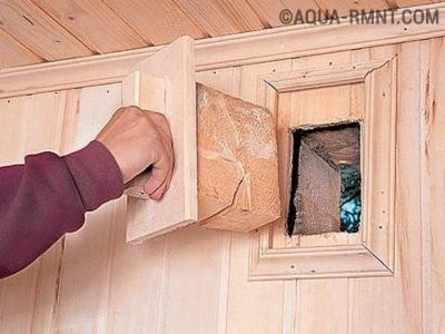 Вентиляция в бане – как сделать правильно своими руками Размеры вентиляционного отверстия