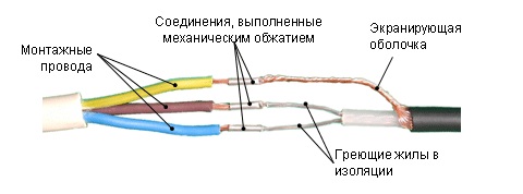 Греющий кабель для водопровода: виды, как выбрать и правильно установить Схема 2 для подкючения
