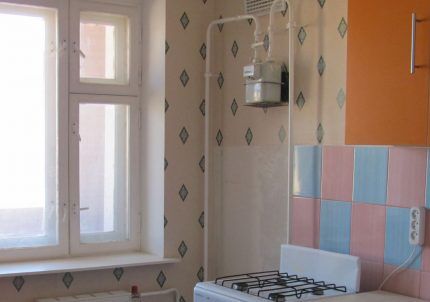 Расположение газового счетчика Расположение газового счетчика