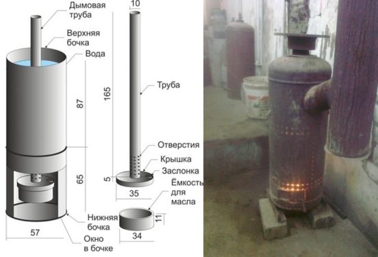 Как сделать печь буржуйку из газового баллона своими руками: фото и чертежи, видео и секреты Печь на отработке из баллона