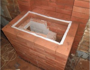 Установка чугунной варочной плиты в печь