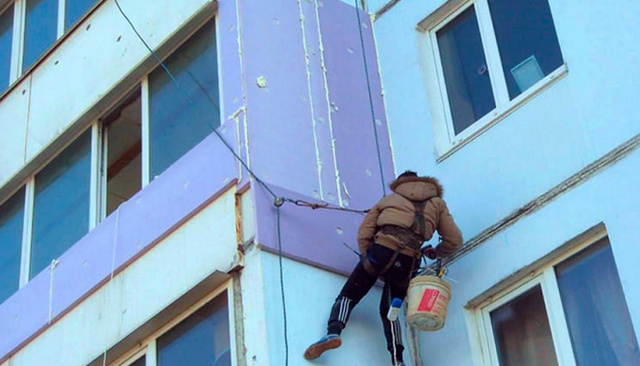 наружное утепление балкона