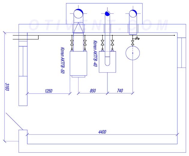 Чертеж газовой котельной из проекта