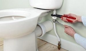 установка унитаза