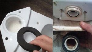 установка унитаза