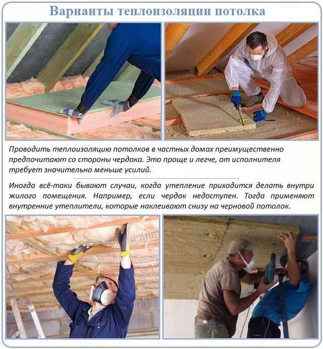 Как лучше утеплить потолок под холодной крышей