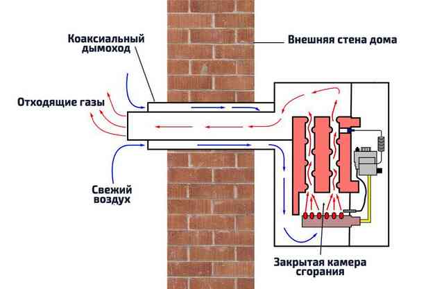 Наглядное изображение устройства парапетника Устройство и принцип работы парапетного котла