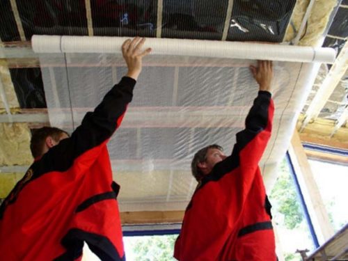 Виды пароизоляции для потолка