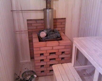 Облицовка газовой печи кирпичом Облицовка газовой печи кирпичом
