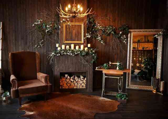 Как украсить камин к Новому году и Рождеству:  простые методики