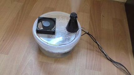 Самодельный увлажнитель воздуха Самодельный увлажнитель воздуха