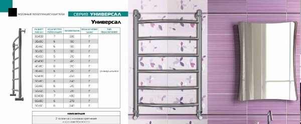Как выбрать полотенцесушитель для ванной: правила выбора лучшей модели Модель Универсал Арго