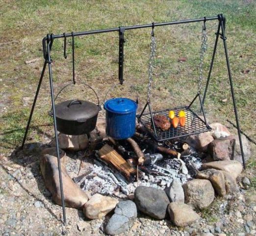 Печь для казана своими руками: как сделать печку из кирпича используя чертежи порядовки Как сделать треногу для казана своими руками