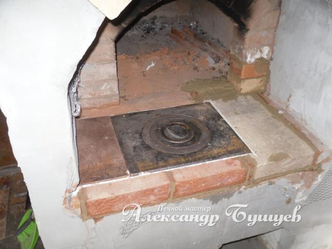 Как положить варочную плиту на кирпичную печь?