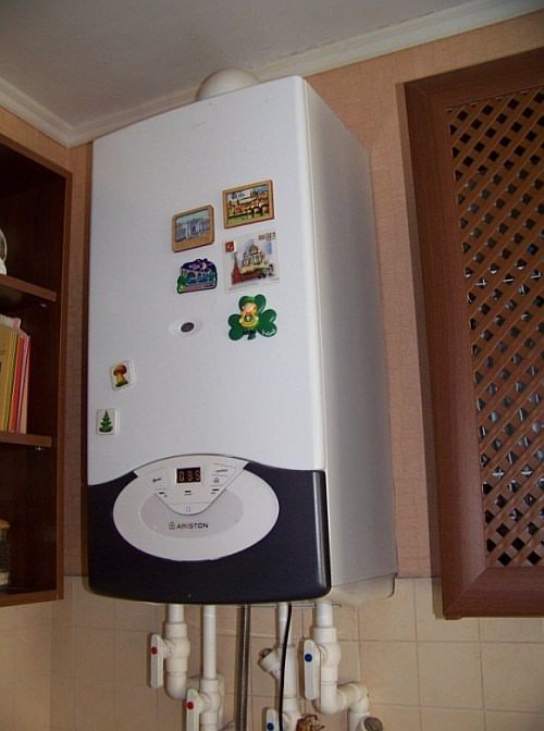 Газовый котел аристон размеры