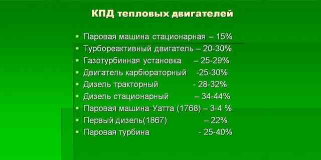 Как рассчитать коэффициент полезного действия теплового двигателя Сравнение КПД двигателей – бензин и дизель