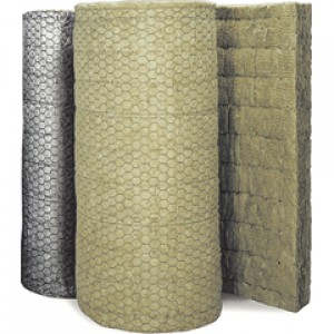 Рулон утеплителя Wired Mat 80 Rockwool с алюминиевой изоляцией