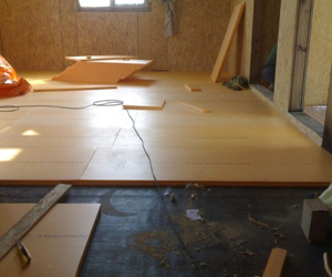 Монтаж утепленного пола